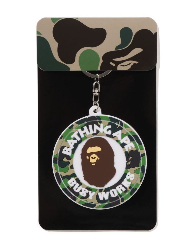 Porte-clés Bape Busy Works Vert Homme | CUK-96674471